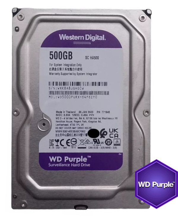 WD Purple 500GB HDD — za 24/7 video nadzor